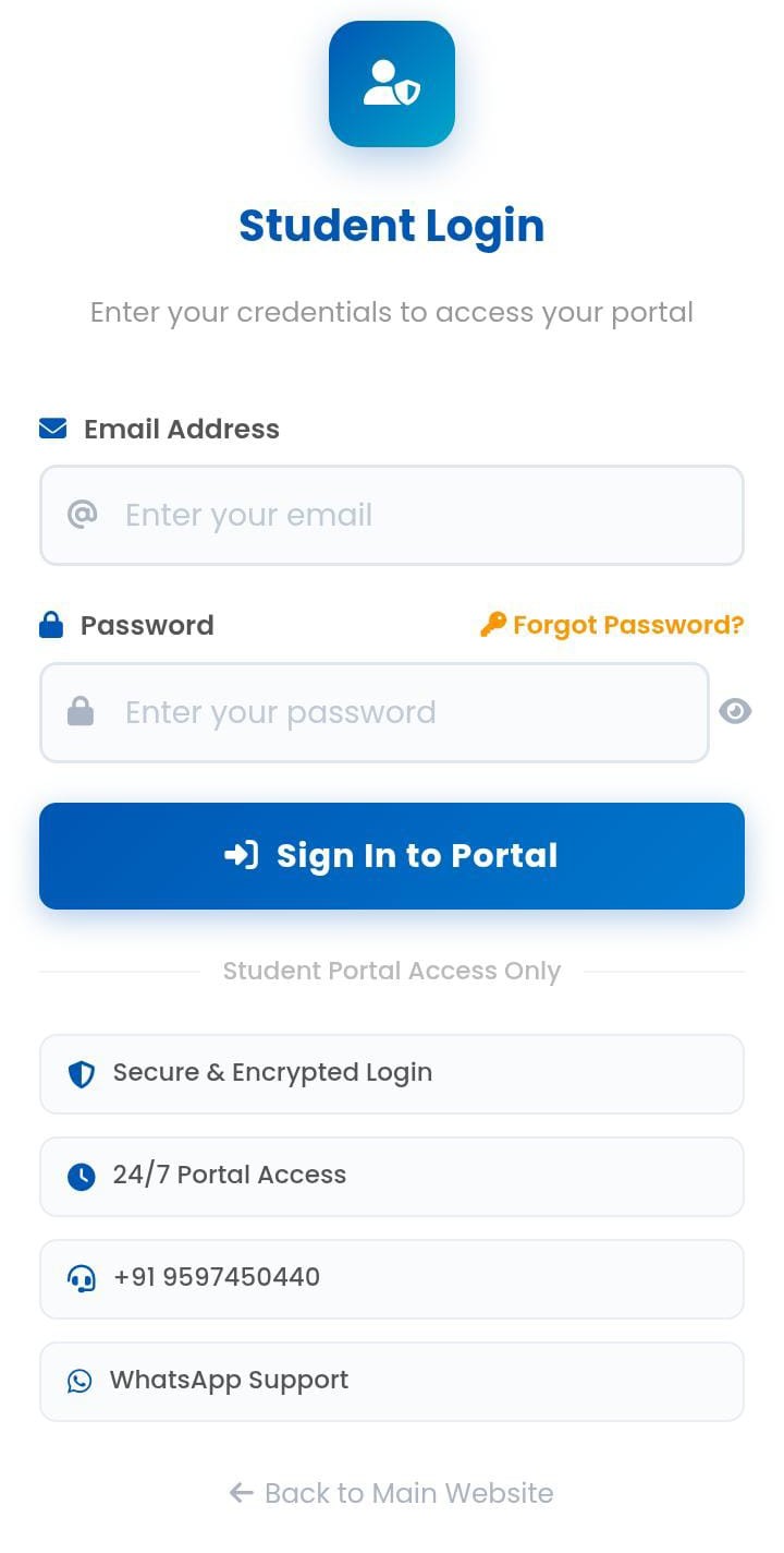 Skyjet Academy Student Portal