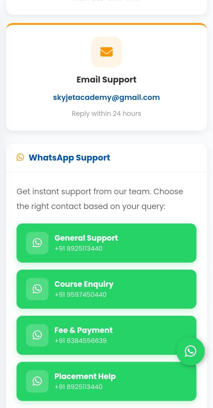 Skyjet Academy Student Portal