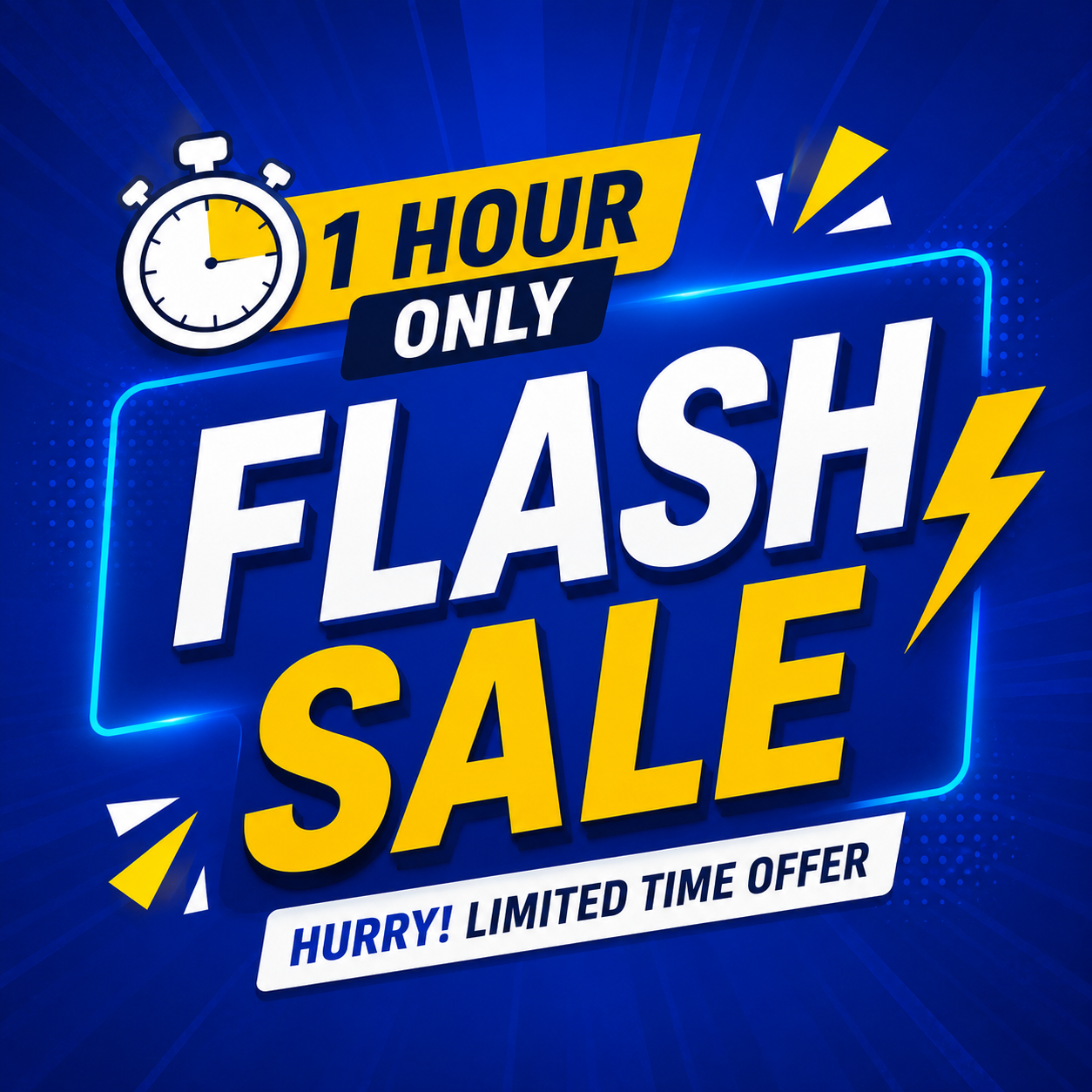1 Hour Flash Sale Offer