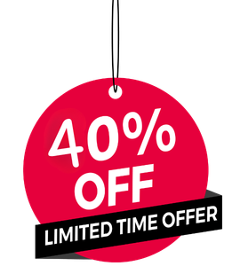 40% OFF Limited Time Offer