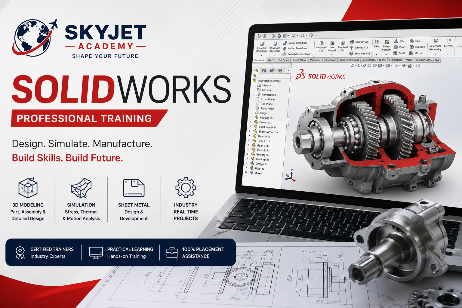 SolidWorks Training Course at Skyjet Academy