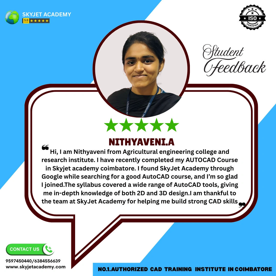 Nithyaveni A — AutoCAD placed student