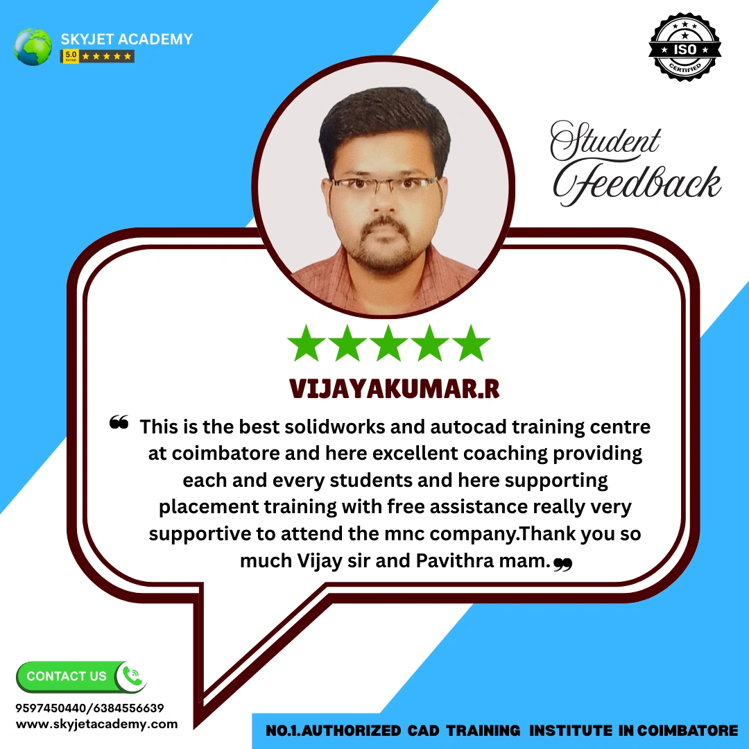 Vijayakumar R — AutoCAD course student